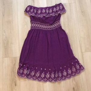 purple summer dress